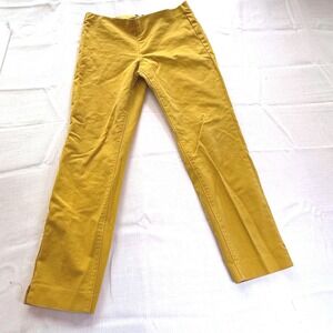 Pull-on Ankle Pant Womens Size 8 Stretch Comfort Mustard Yellow
